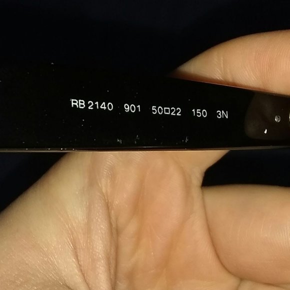 wayfarer black on black ray-ban - Picture 3 of 4